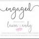 Engagement Party Invite / Engagement party invitation / Couples Shower invite / Modern wedding / printable or printed cards