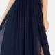 Bariano Ocean Of Elegance Navy Blue Maxi Dress