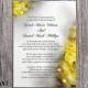 DIY Wedding Invitation Template Editable Word File Instant Download Printable Flower Invitation Orchid Wedding Invitation Yellow invitation