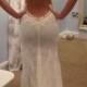 Ivory Lace Sexy Tulle Back Mermaid Bridal Wedding Dresses Gown Spaghetti Custom