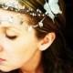 Silver Butterfly Bridal Headpiece Crown-Wear it Four Ways.
