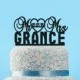Personalized Mr&Mrs Wedding Cake Topper,Custom last name cake topper,Monogram Rustic wedding cake topper,Traditional wedding cake toper-8518