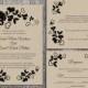 DIY Lace Wedding Invitation Template Set Editable Word File Download Printable Rustic Wedding Invitation Burlap Vintage Floral Invitation