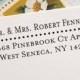 Return Address Stamp - Personalized Address Rubber Stamp - Self-inking or Wood Stamp, Mr and Mrs Wedding Address Stamp (006)