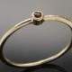 Classic stacking Garnet Ring, Tiny Garnet Ring, Hammered Engagement Ring, Thin Solitaire Garnet Band, 14K Gold, Round stacking Bridal ring