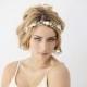 Mermaid wedding headband, beach bride hairpiece, seashell bridal headband, beach wedding hair piece