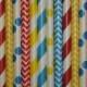 50 Circus Carnival Theme Party Paper Straws -Circus Birthday-Clown Birthday- Carousel Party-Boy Superhero Birthday-Carnival Mason Jar Straws