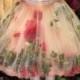 Short Bridesmaid Dress/ Sweetheart Neckline Chiffon Floral Bridesmaid Dresses/ Fashion Prom Dresses Short/ Chiffon Floral Girl Dresses