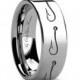 Tungsten Wedding Band, Tungsten Ring, Hook Tungsten Ring, Mens Wedding Band Tungsten, Tungsten Carbide, Fishing Hook Engraved Ring, His Hers