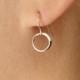 Tiny Circle Drop Dangle Earrings Sterling Silver Dainty minimalist hammered dainty circle earrings bridesmaid gift wedding bridal jewelry 9
