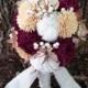 Medium TOSS Bouquet- Lavender, Wheat, Cotton, Baby's Breath, Larkspur, Sola Flowers, Pods, Thistles, Craspedia, Dried Preserved Flowers