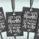 Sparkler Tags Chalkboard Printable Sparklers Send Off Tags PDF DIY  Rustic Shabby Chic Woodland