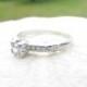 Art Deco Diamond Engagement Ring, Fiery European Cut Diamond, Sweet Platinum Setting with Flower Blossom Details, Circa 1930s