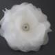 Bridal Hair Flower, Bridal Hair Pin, Silk Hair Flower, White, Off White, Ivory, Blush Pink, Champagne-Style No.536