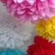 Tissue paper pom poms - 7 pompoms - pick your colors