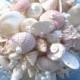 Beach Wedding, Seashell Bouquet for Brides, Shell and Sea Urchin (Simple and Classic Pink Hinewai Style). Made to Order Custom Details.