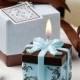 Brown and Blue Gift Box Collection Box Candle Favor BETER-LZ000