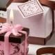 Brown and Pink Gift Box Candle Wedding Favor BETER-LZ000© Beter Gifts