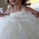 Reserved White Girl Tutu Dress Couture SET ON SALE For Toddler Girls Birthday Photo Prop