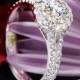 18k White Gold "Park Avenue" Diamond Engagement Ring