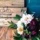 Woodland Maroon Rustic 15 Inch Bridal Bouquet Including Sage and Eucalyptus