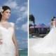 Satin Trim Illusion Sabrina Neckline And Drop Waist Line Tulle Wedding Gown