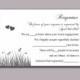 DIY Wedding RSVP Template Editable Word File Instant Download Rsvp Template Printable RSVP Cards Black Rsvp Card Elegant Rsvp Card