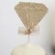 12 Diamond Cup Cake Toppers- Bachelorette Party Decorations, Bridal Shower Decorations, Wedding Cupcake Toppers, Gold Diamond cake toppers