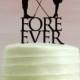 Fore Ever Golf Wedding Cake Topper with Silhouettes - MADE TO ORDER - Customizable