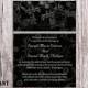 DIY Wedding Invitation Template Editable Word File Instant Download Elegant Printable Invitation Black Wedding Invitation Floral Invitation