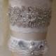 Wedding Garter Set , Ivory Lace Garter Set, Bridal Leg Garter, Wedding Accessory, Bridal Accessory, Rhinestone Crystal Bridal Garter