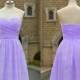 Lavender Sweetheart bridesmaid dress,lavender short wedding party dress.handmade pleat chiffon prom dress,lavender bridesmaid dress