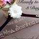Personalized Bridal Wedding Hanger. Bridal Hanger. Bridal Party. Custome Hanger. Comes With Bow.