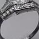 Antique Vintage 1930's Art Deco Platinum Diamond Engagement Ring