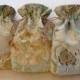 Bridesmaid Gift Bags Linen Gift Bag Drawstring Pouch Mint  quantity pricing