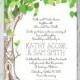 Lush Green Love Tree Wedding Invitation Set