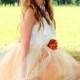 Teen Bridesmaids Modest Tulle Formal Gown Champagne RESERVED
