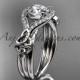 platinum celtic trinity knot engagement ring ,diamond wedding ring CT785