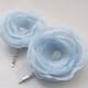 SALE - Light Blue Flower Hair Clips, Blue Hair Flowers, Sky Blue Chiffon Flowers, Flower Hair Pins, Wedding, Something Blue Bridesmaids Gift