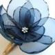 romantic cobalt blue rose blossom flower snap clip