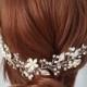 Wedding Hair Vine, Silver Bridal Head Piece, Gold Bridal Hair Accessory, Hair Vine