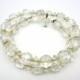 AB Crystal Bracelet - Memory Wire Wrap Bangle Adjustable Bridal Wedding Jewelry