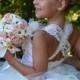 Vintage Ivory Lace Flower Girl Dress, Wedding Flower Girl  Dress  All Sizes Girls