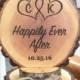 Happily Ever After Cake Topper, Rustic Wedding Cake Topper, Custom Cake Topper, Engraved Topper, Wood Cake Topper, Personalized Topper