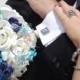 Real Touch Silk Bridal Bouquet / Beach Wedding / Blue Teal Aqua and Blush Pink / Silk Bridal Bouquet / Silk Wedding Flowers / Blue Wedding