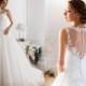 Beautiful Sleeveless Sheer Back Lace A-Line Wedding Gown