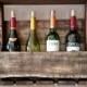 Small Reclaimed Wood Wine Rack With Shelf