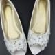 Bridal Peep-toe Lace Wedding Shoes-All Full Sizes-Open Toe Lace Wedding Bridal Shoes,Size 4 5 6 7 8 9 10 11 12 Size 4~12.5