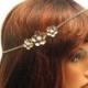 Hair Chain Accessory Bridal Hair Chain Headpiece, Wedding Headpiece, Hair Jewelry, Bohemian Bridal Headband, Halo Crown Headpiece