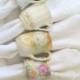 Napkin Rings Downton Abbey Inspired Vintage Demitasse Bone China Tea Cup Napkin Rings Set Of 4 Shabby Chic Decor Tea Party